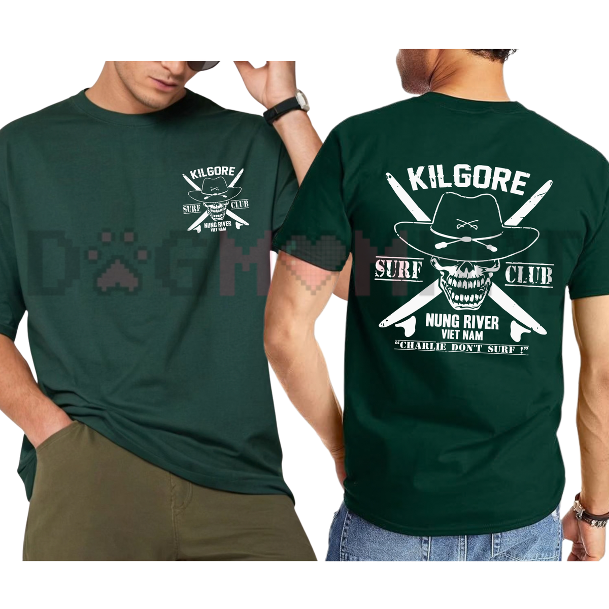 Men's Casual Stretch Short-Sleeve Kilgore Surf Club Tee – Apocalypse Now Graphic Top