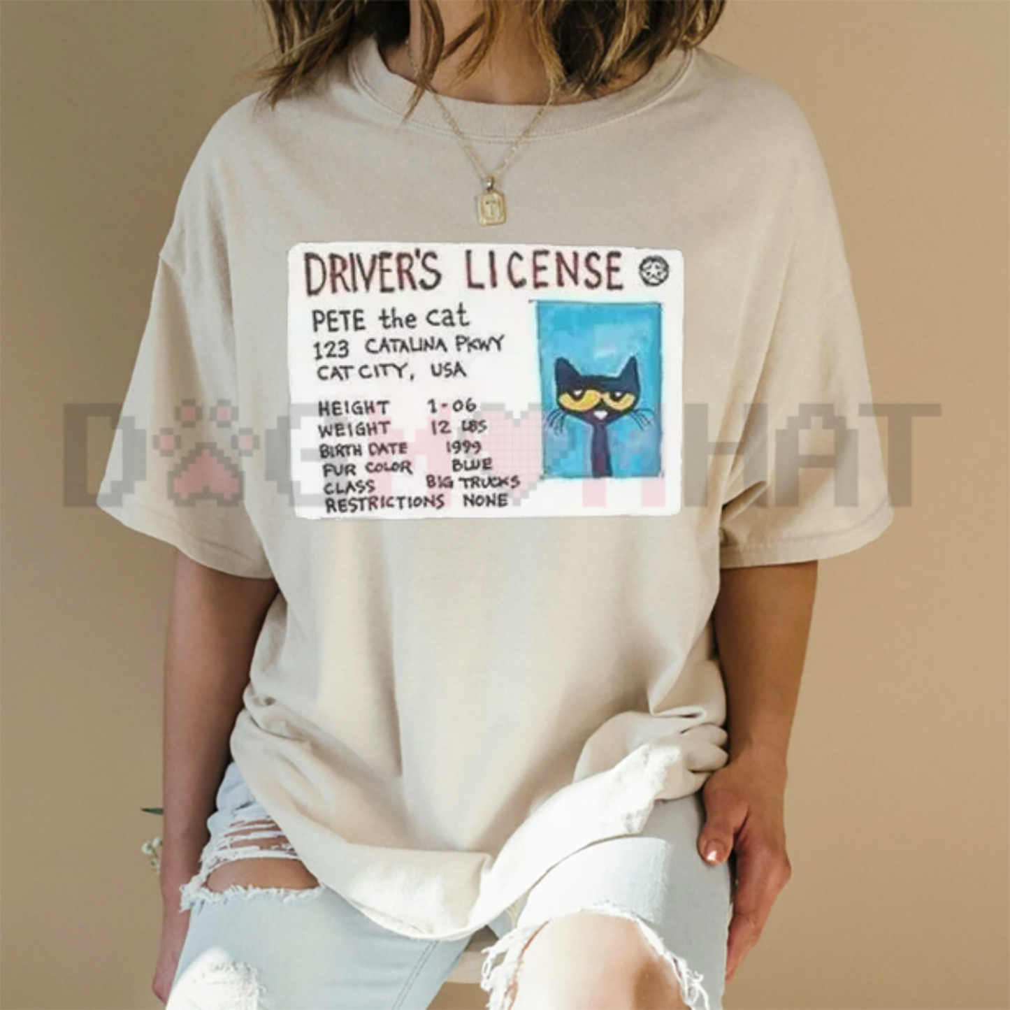 Cruisin' Feline Back To School Graphic Tee - Funny Retro Cartoon Driver Unisex Cotton Shirt