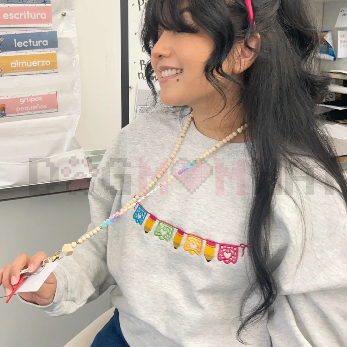 Maestra Papel Picado Embroidered Sweatshirt