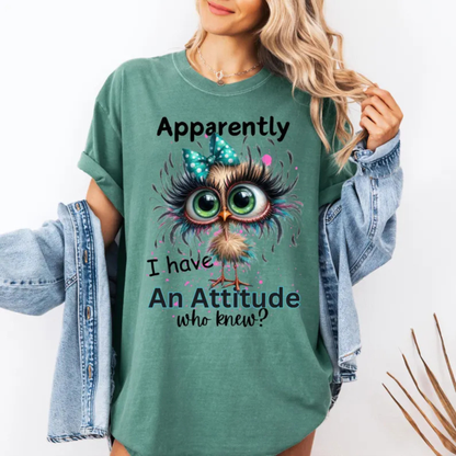 Cute Animal Humor Print Cotton T-Shirt