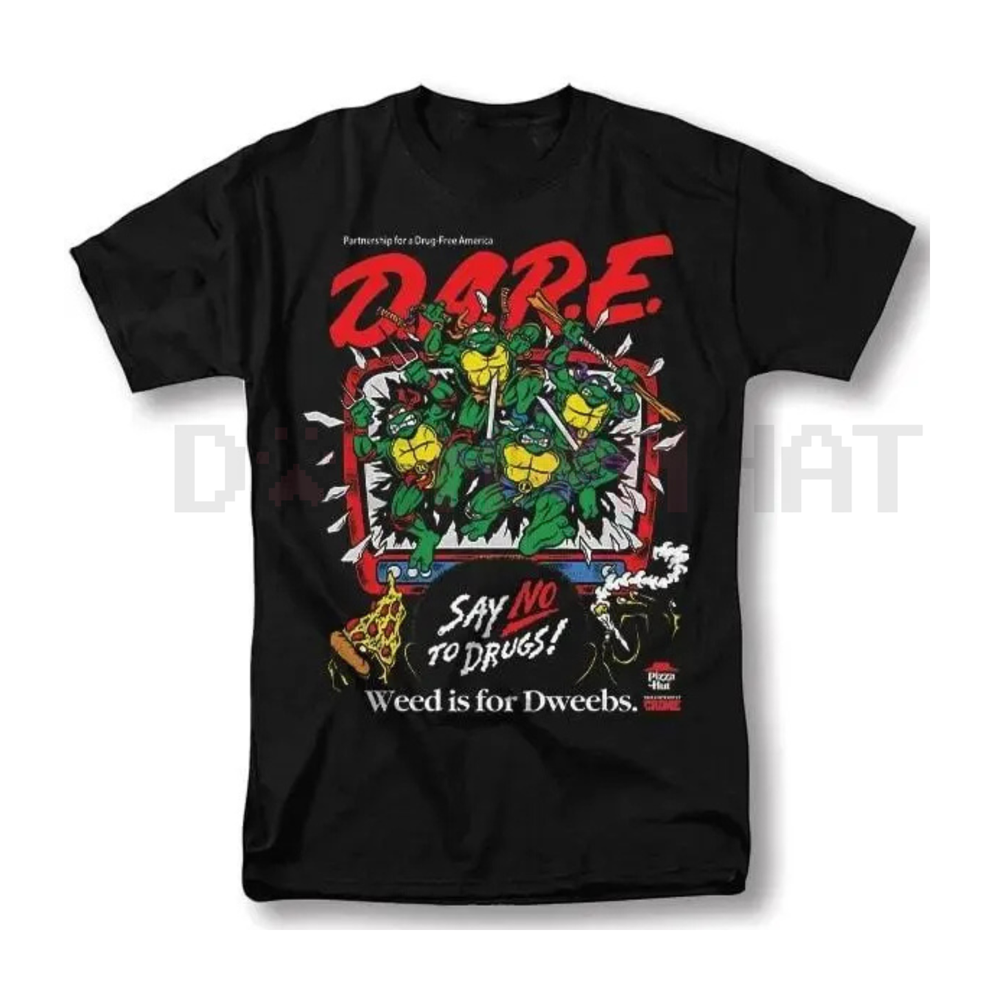 DARE Say No To Drugs Ninja Turtles T-Shirt
