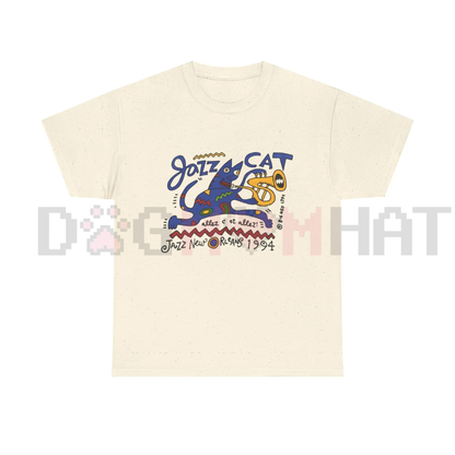 "Midnight Session" Vintage Jazz Cat T-Shirt
