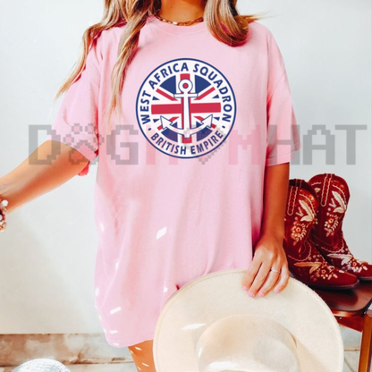 West Africa Squadron Historical Nautical Graphic T-Shirt