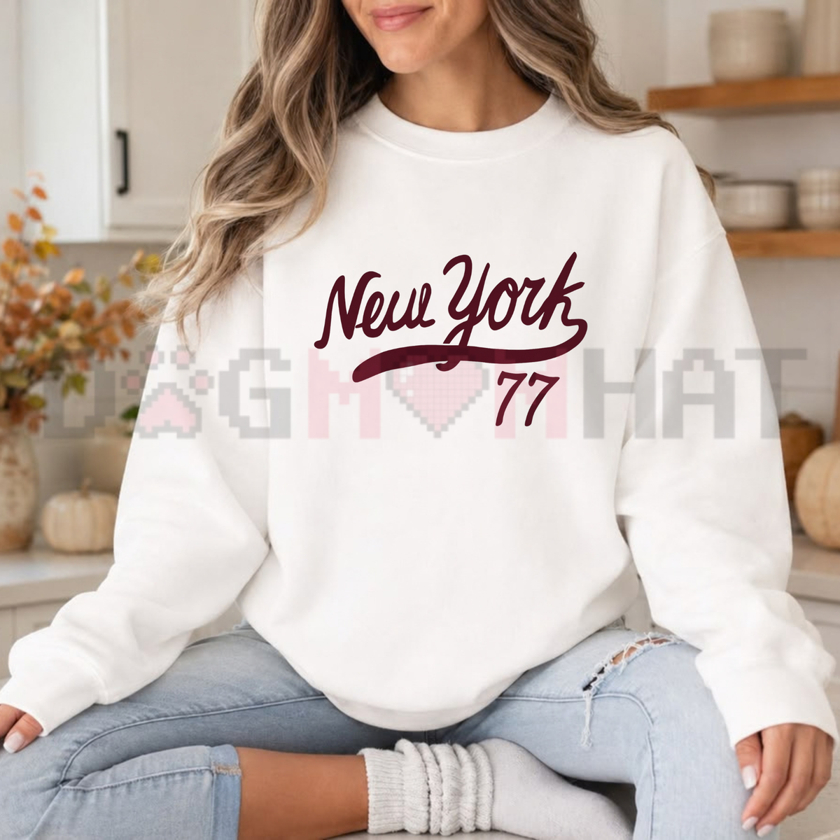 Festive Friction Sweatshirt – "Team Game Day" Sports Fan Graphic Crewneck