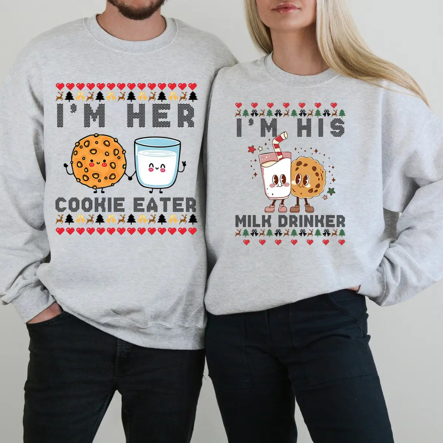 Matching Naughty & Nice List Christmas Sweatshirts