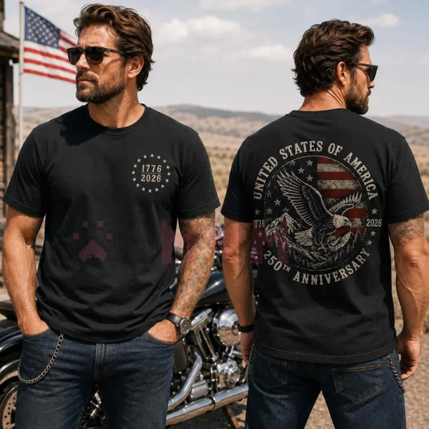 America 250 "Semiquincentennial" Eagle Tee