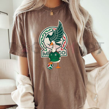 Mexico 26 Funny Goose Cup T-Shirt - Vintage Soccer Football Club Tee