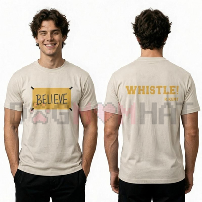 Believe Ted Lasso Motivational Backprint Men's Graphic T-Shirt