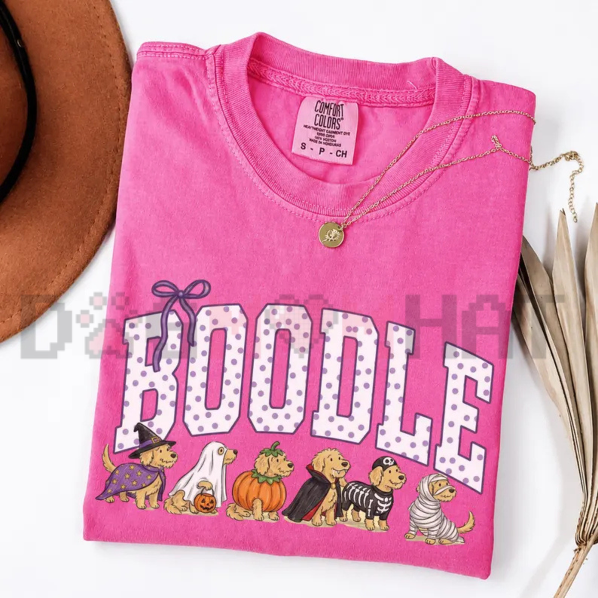 Halloween Goldendoodle Shirt Comfort Colors® - Funny Hoodle Dog Mom Spooky Fall Tee