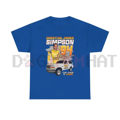 OJ Simpson 94 Vintage Graphic T-Shirt - Retro Pop Culture Case Tee