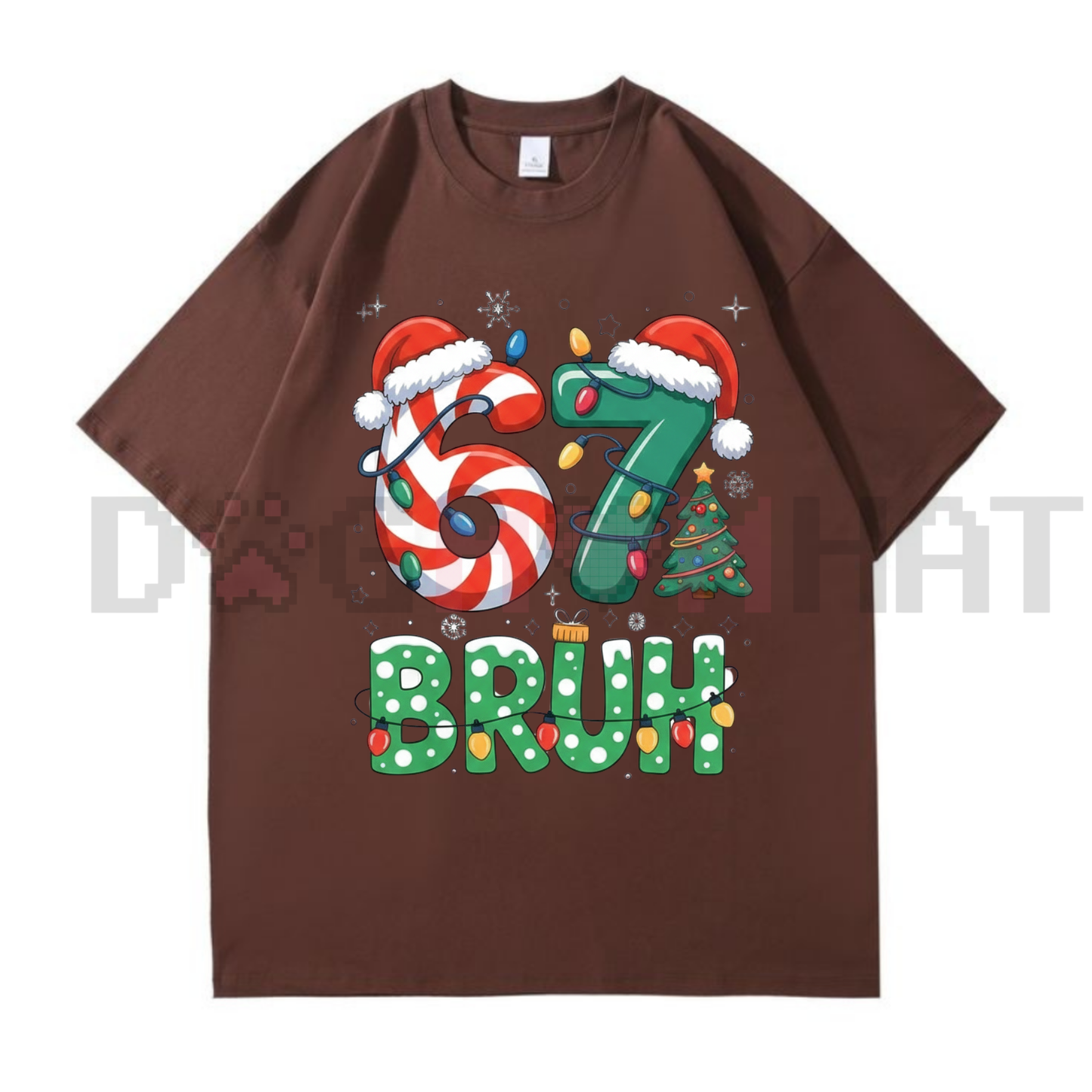 "Bruh 67 Six Seven" Meme Christmas Kids T-Shirt