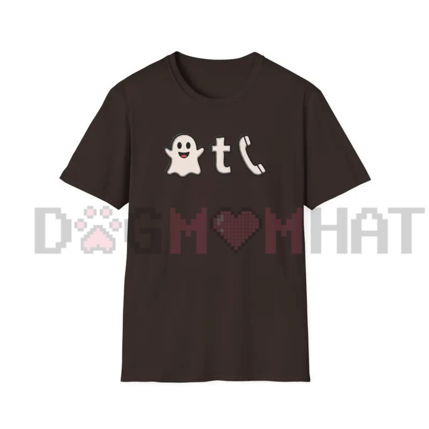 Ghost Phone Text "I'm Outside" T-Shirt - Halloween Ghost Call Typography Graphic Tee