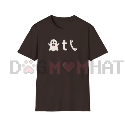 Ghost Phone Text "I'm Outside" T-Shirt - Halloween Ghost Call Typography Graphic Tee