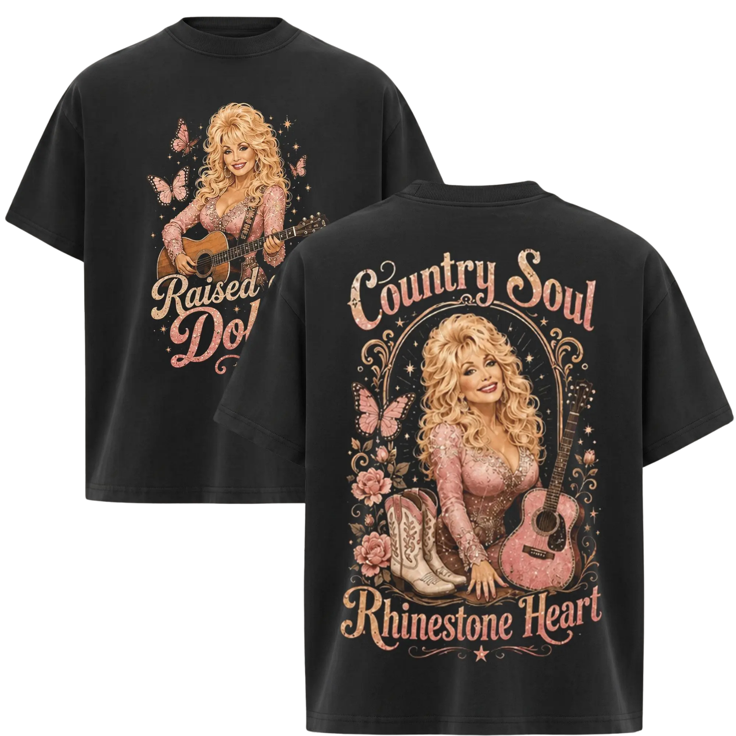 Vintage 80s Dolly Parton Graphic T-Shirt - Retro Country Music Tour & Streetwear Tee