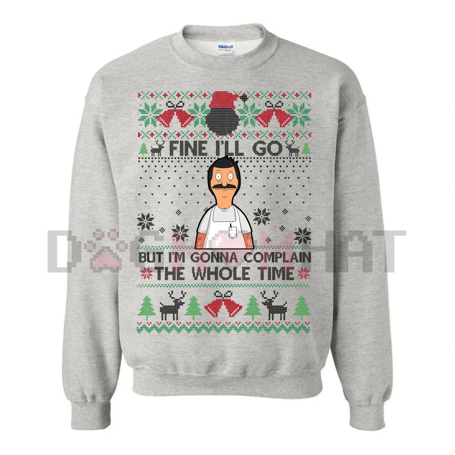 Funny Relatable Holiday Jumper – "I'll Complain The Whole Time" Introvert Christmas Gag Gift