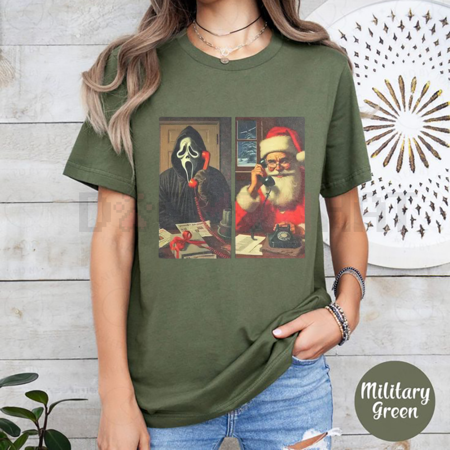 Ghostface Calling Santa T-Shirt