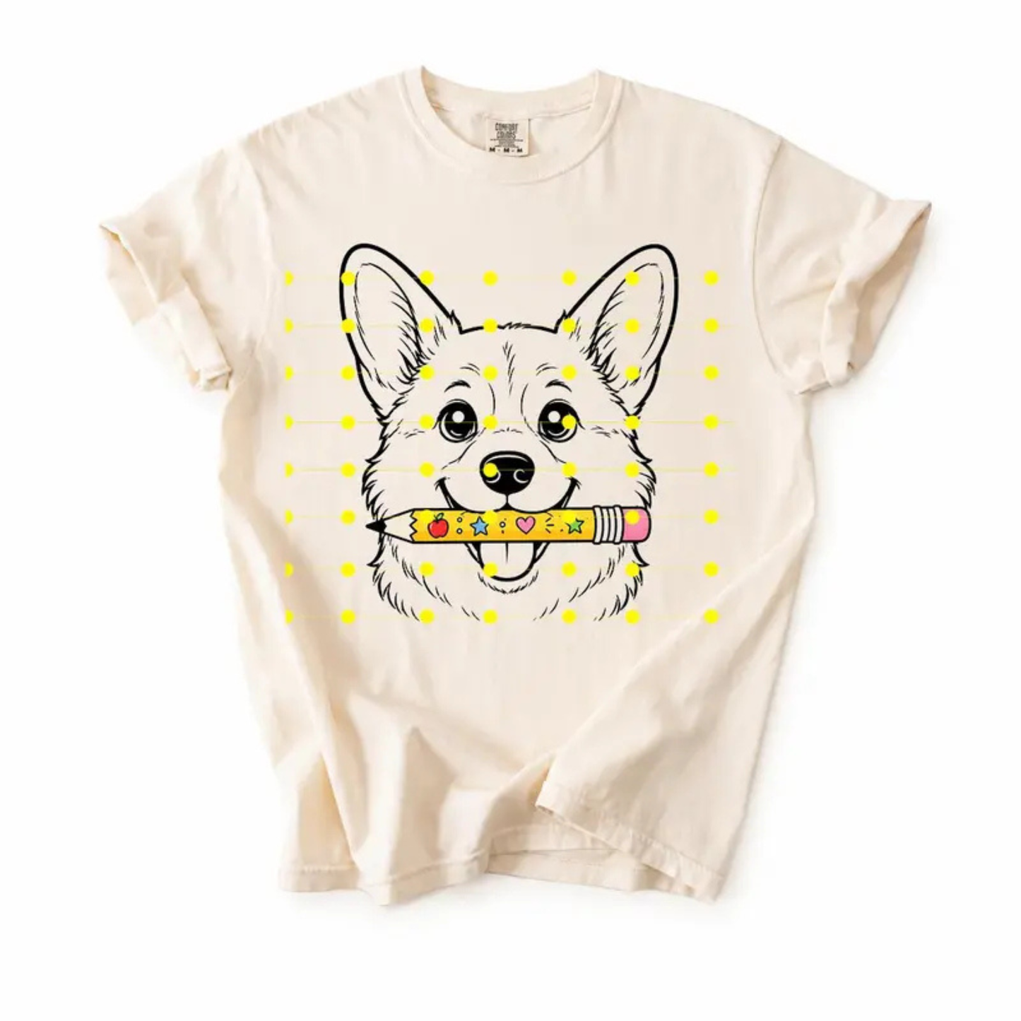 Garment-Dyed Dog Mom Educator Tee - Comfort Colors 50+ Breeds Back To School Shirt