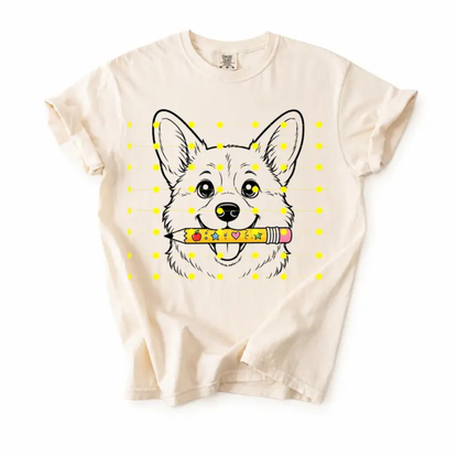 Garment-Dyed Dog Mom Educator Tee - Comfort Colors 50+ Breeds Back To School Shirt