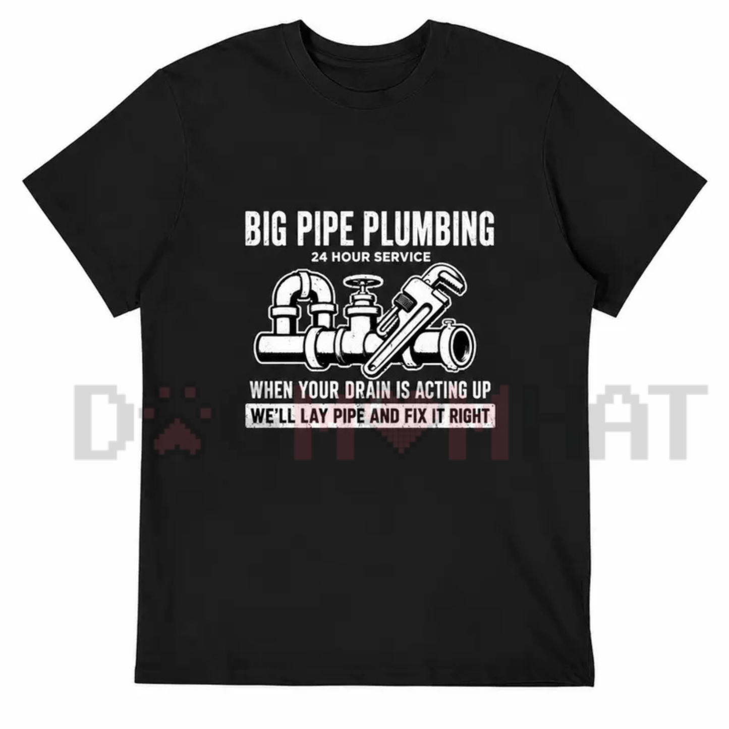 Heavy Duty Master Plumber Graphic Tee - Funny Tradesman Sarcastic Work Shirt