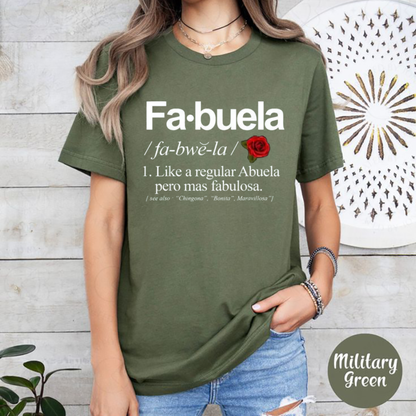Fabuela Definition Funny Graphic T-Shirt