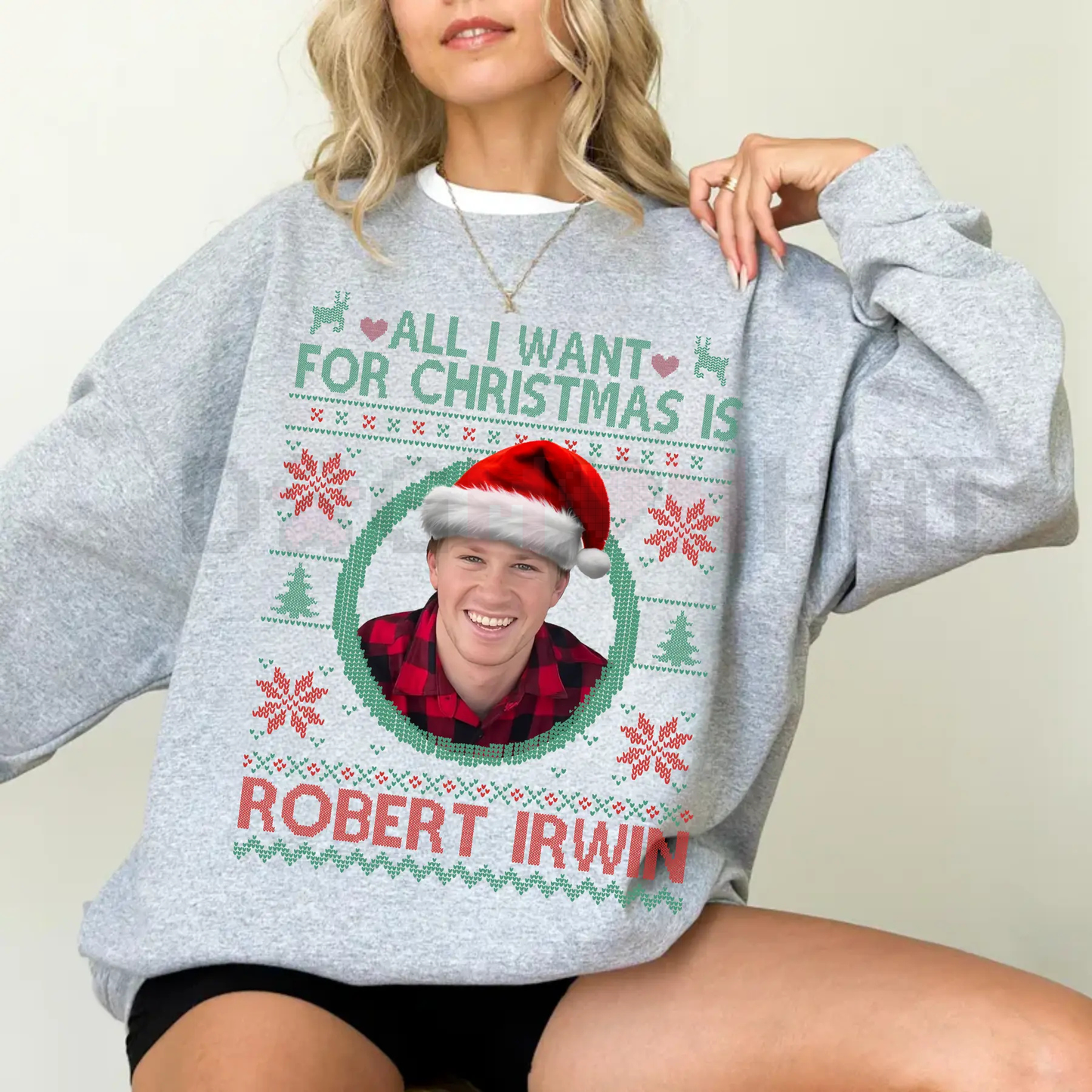 Robert Irwin DWTS 2025 Ugly Christmas Sweatshirt