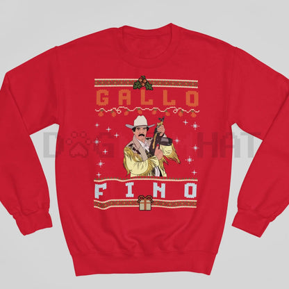 'Gallo Fino' Premium Unisex Sweatshirt – Latin Cultural Pride Jumper, Spanish Slogan Apparel, Cozy Casual Wear
