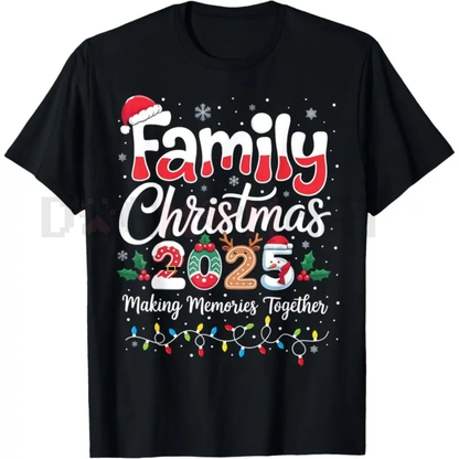 Family Christmas 2025 Matching T-Shirt – "Xmas Squad Santa" Holiday Outfit Tee