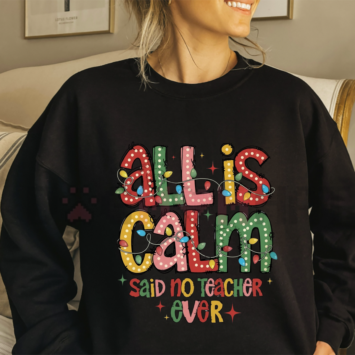 Festive Friction Sweatshirt – Retro Sarcastic Christmas Teacher Holiday Crewneck