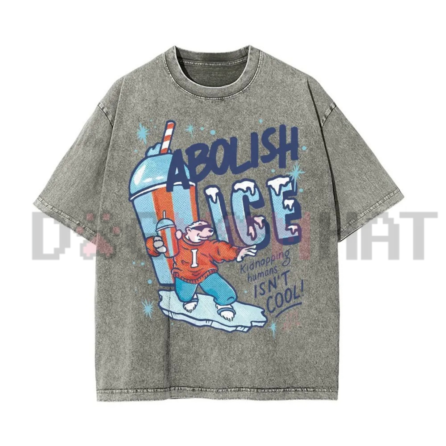Retro Washed Stretch Cotton Round Neck Short-Sleeve Casual T-Shirt