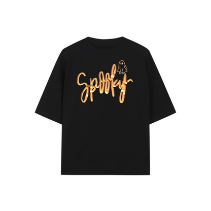 Orca Spooky Ghost T-Shirt - Comfort Colors Puff Print Halloween Tee