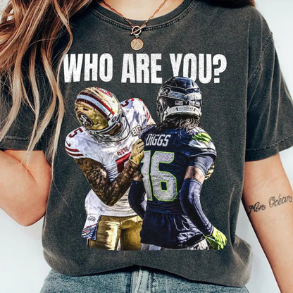 Comfort Colors® Mike Evans "Who Are You?" Football Graphic T-Shirt