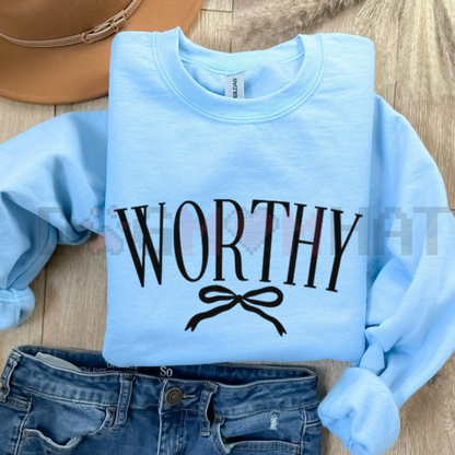 "Worthy" Minimalist Sweatshirt