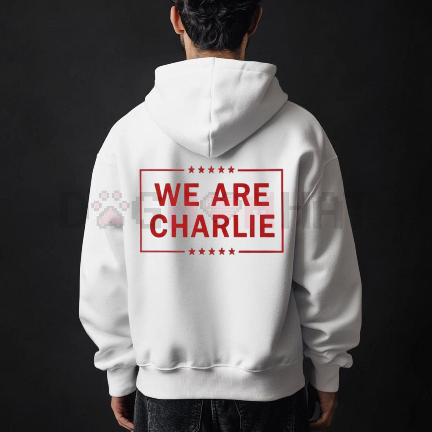 "Wear Red" Unisex Hoodie – Support Apparel, Solid Color Statement Pullover, Casual Cozy Top