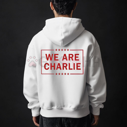 "Wear Red" Unisex Hoodie – Support Apparel, Solid Color Statement Pullover, Casual Cozy Top
