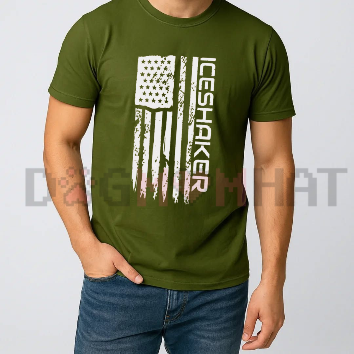 Old Glory Shreds Tee – Ice Shaker Tattered Flag Limited Edition Patriotic Shirt