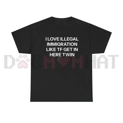 "I Love Illegal" Edgy Graphic T-Shirt