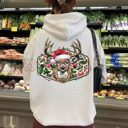 Christmas Deer Hunting Camo Hoodie