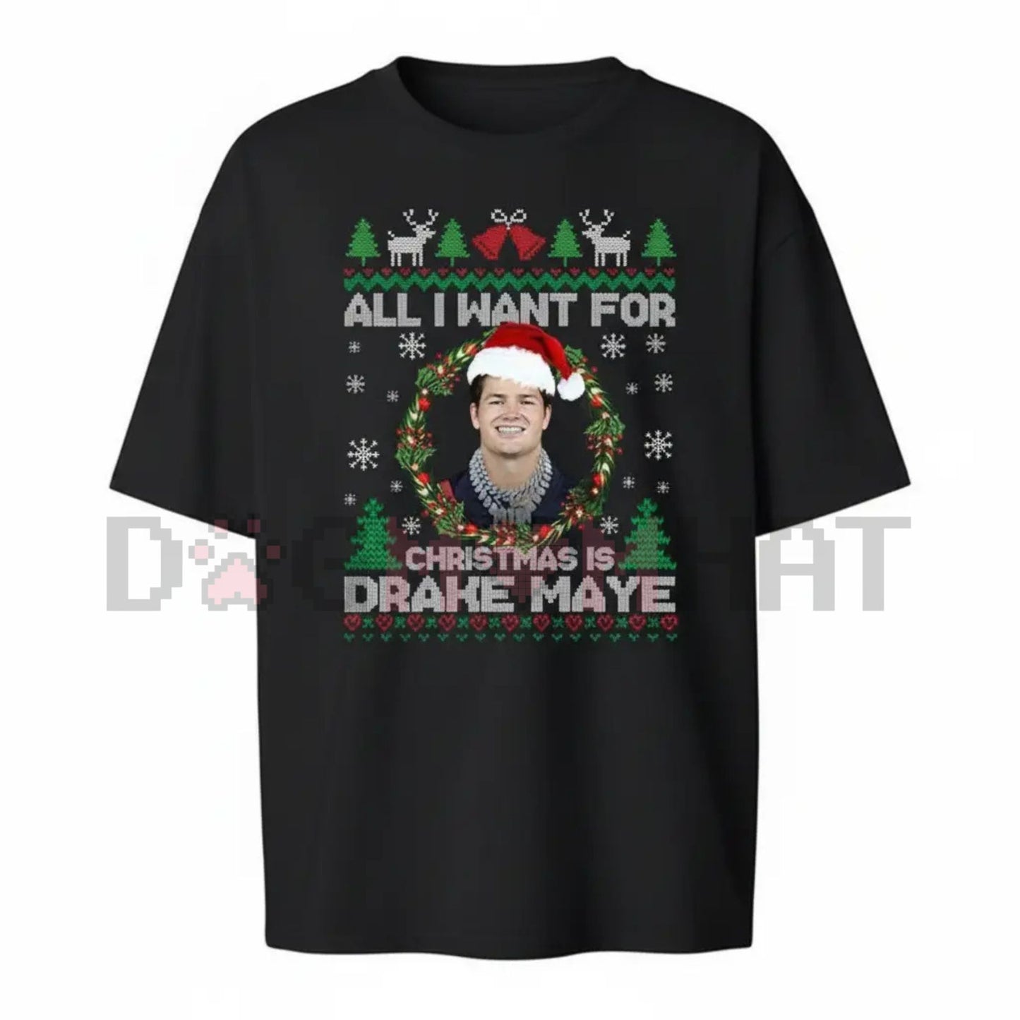 Drake Maye Throwback Rookie T-Shirt – Distressed Vintage Quarterback Streetwear Tee