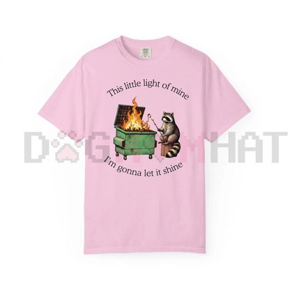 Dumpster Fire Raccoon T-Shirt