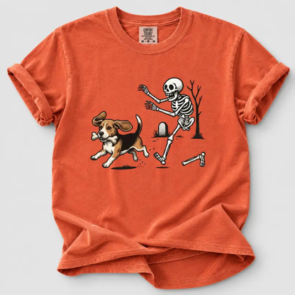 Dog Breeds Halloween Skeleton Tee - Spooky Dog Lover Shirt