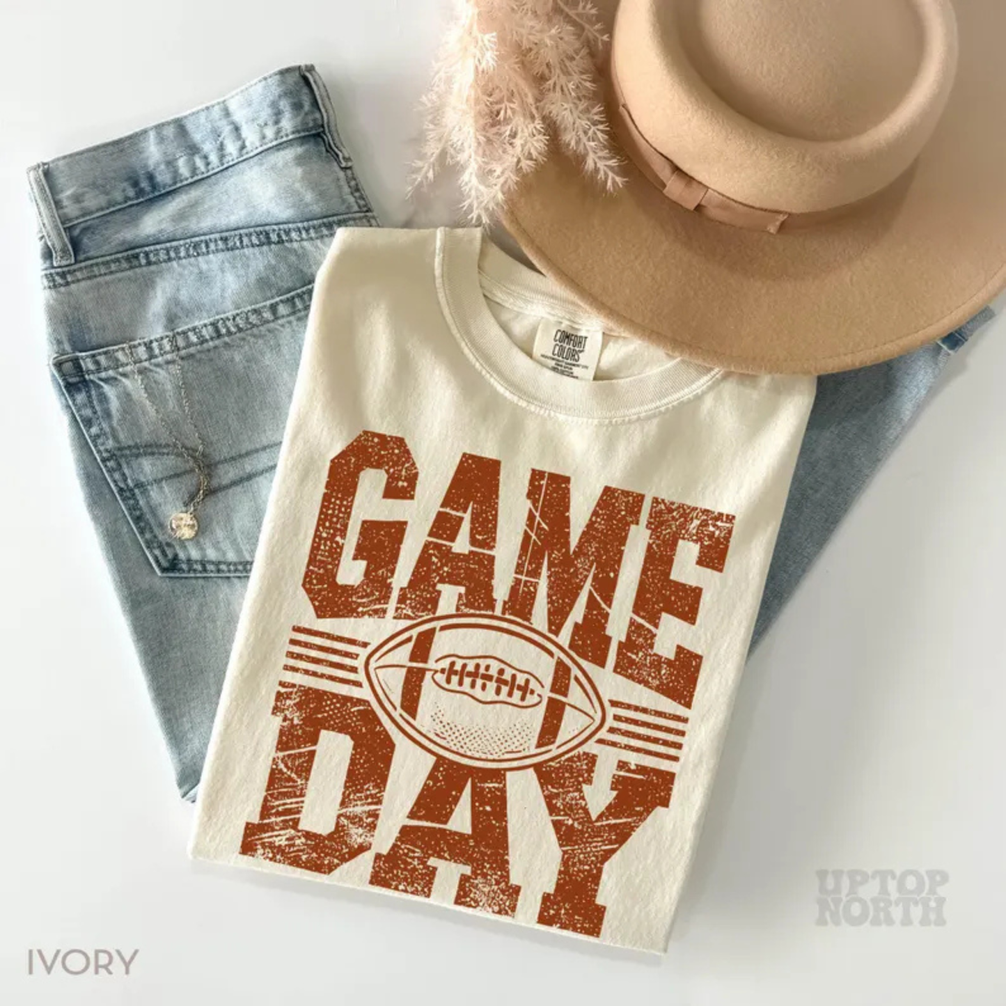 Comfort Colors® Football Season T-Shirt - Football Mama Game Day Fall Season Tee