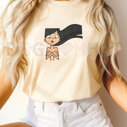 Confetti Vixen Wardrobe Malfunction Tee – Total Drama Island Heather Parody Shirt