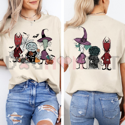 Spooky Trio Halloween Graphic T-Shirt