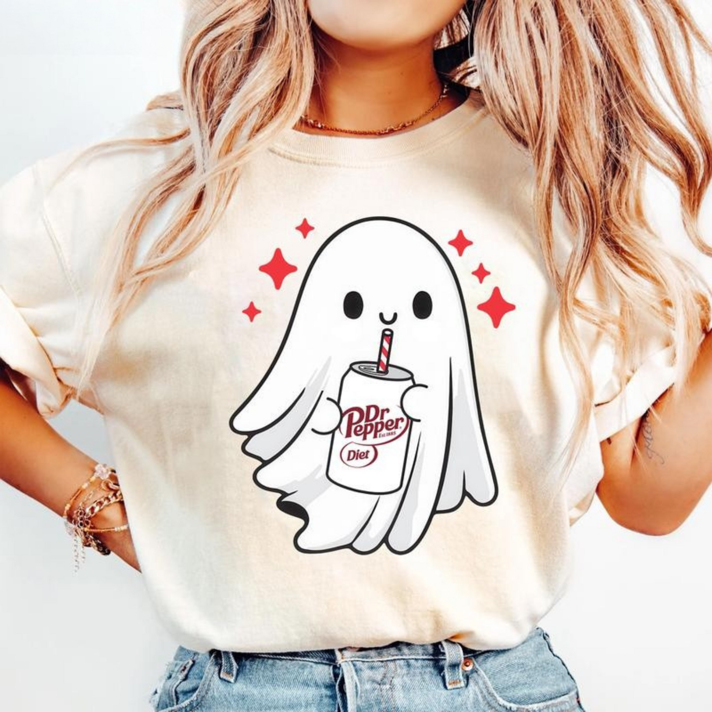 Spooky Ghost Halloween T-Shirt – Funny Skeleton Graphic Tee