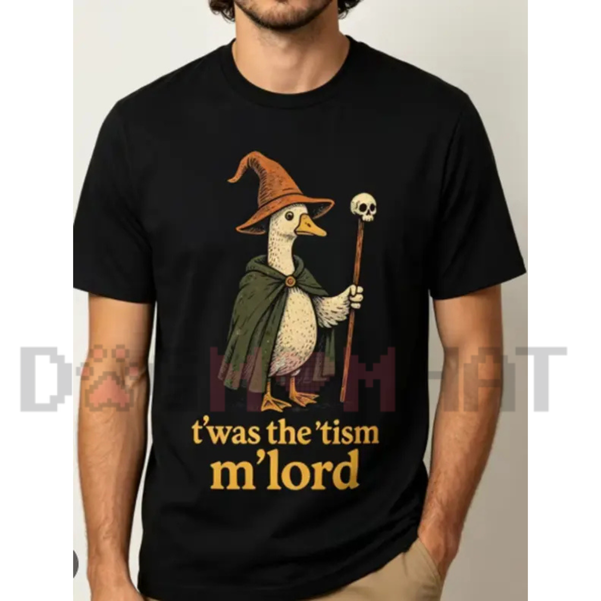 Funny Meme "TWAS The Tism M'Lord Silly Goose" Graphic T-Shirt – Boutique Casual Wear