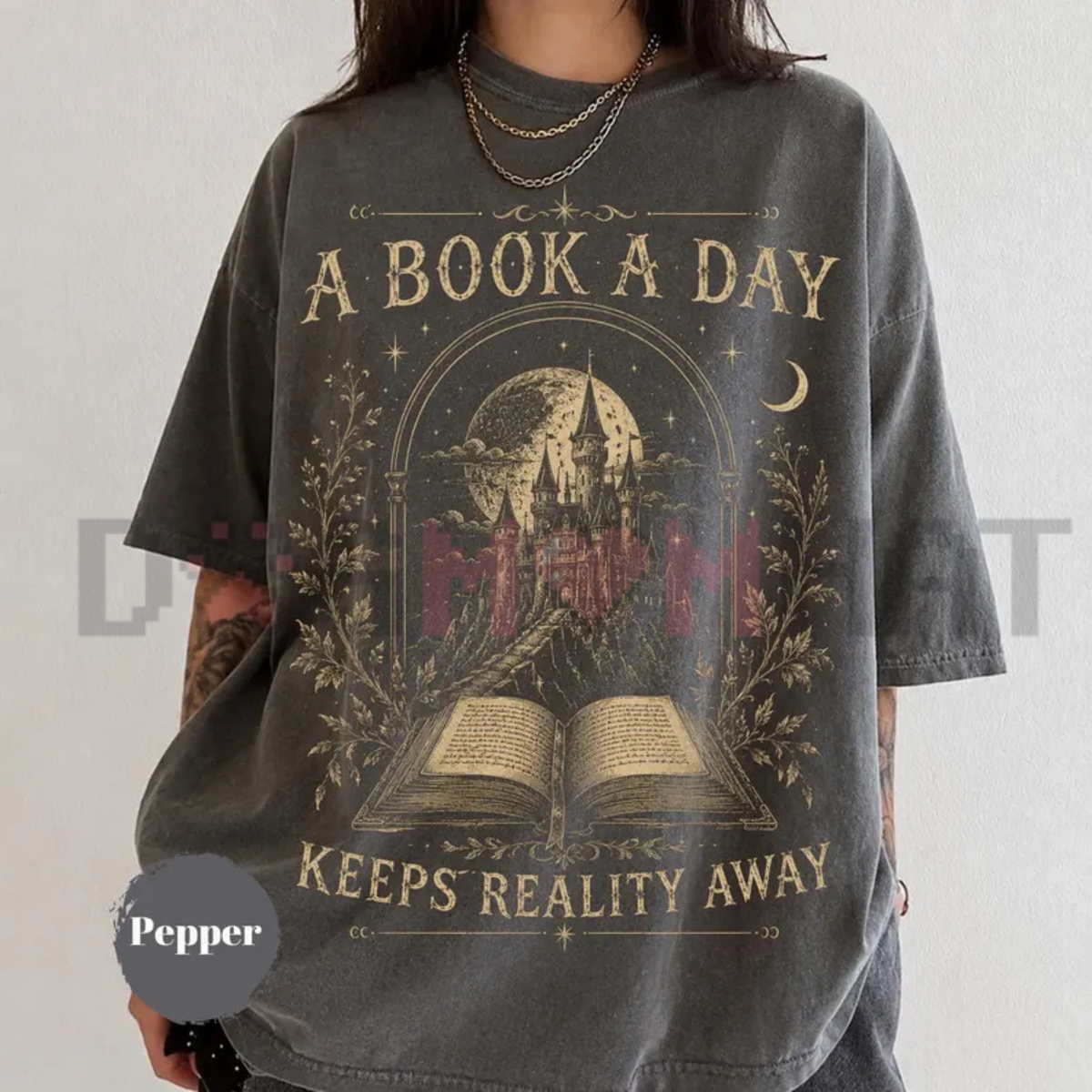 "A Book a Day Dragon" Graphic T-Shirt