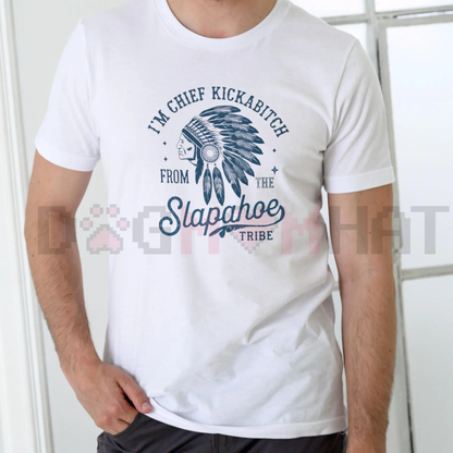 "Chief Kickabitch" Funny Parody T-Shirt