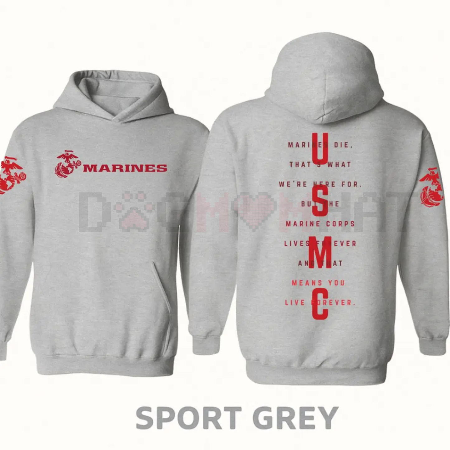 USMC Semper Fi Tactical Pullover Hoodie