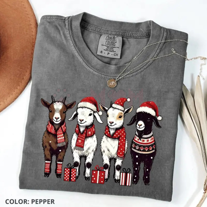 Funny Goat 'Happy Holla-Days' Comfort Colors® Tee