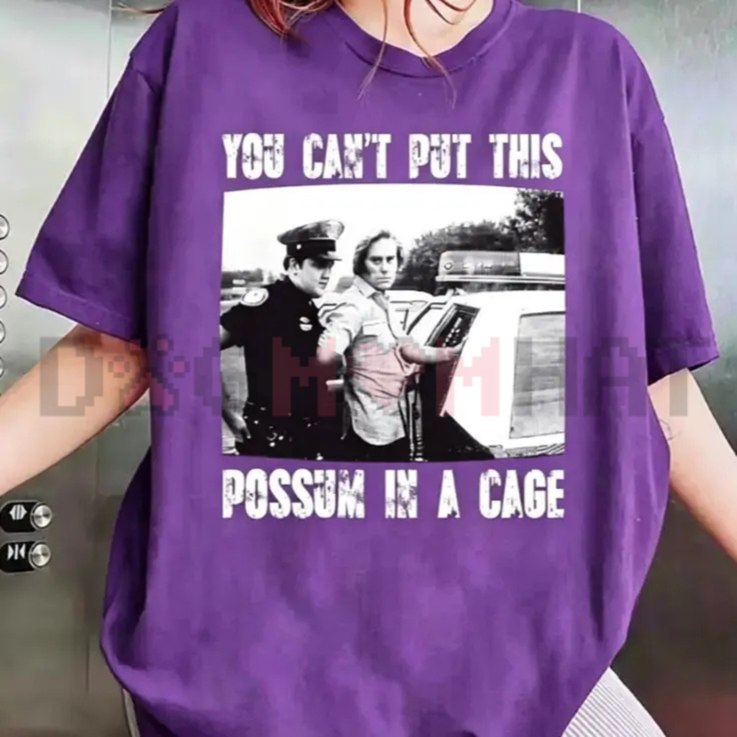 You Cant Put This Possum In A Cage Graphic Tee - Funny George Jones Vintage Outlaw Country Cotton Unisex T-Shirt